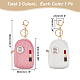 WADORN 2Pcs 2 Colors PU Leather Mini Coin Bag for Women KEYC-WR0001-45B-2