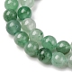 Природный зеленый авантюрин круглых бусин пряди G-S150-8mm-4-5