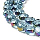 Chapelets de perles en verre transparent électrolytique EGLA-Z001-02E-3