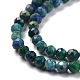 Brins de perles naturelles de chrysocolle et de lapis-lazuli G-D463-08C-3