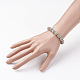 Gemstone Bead Stretch Bracelets BJEW-JB03234-4