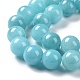 Chapelets de perles rondes en jade de Mashan naturelle G-D263-8mm-XS28-3