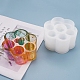 Caja de almacenamiento de lápiz labial redonda moldes de silicona X-DIY-K017-15-1