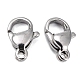 Polished 316 Surgical Stainless Steel Lobster Claw Clasps STAS-R072-11A-2