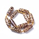 Tibetan Style 3-Eye dZi Beads Strands TDZI-G012-27-2