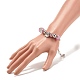 201 Stainless Steel Butterfly Charm European Bracelet with Snake Chains BJEW-JB08044-01-3
