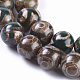Brins de perles dzi à 3 œil de style tibétain G-I004-10mm-05-2