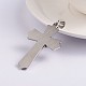 Thème de pâques crucifix croix 304 pendentifs en acier inoxydable STAS-N080-07P-2
