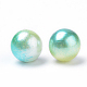 Cuentas de perlas de imitación acrílica arcoiris OACR-R065-3mm-A03-2
