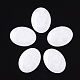 樹脂カボション  天然石風  オーバル  ホワイト  40x30x5.5mm RESI-T039-046-1