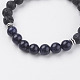Natural Lava Rock Beads Stretch Bracelets BJEW-I241-13L-2