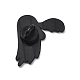 ハロウィンゴーストエナメルピン  バックパックの服のための電気泳動の黒い合金のブローチ  ホワイト  34x31x1.6mm JEWB-Q027-01EB-02-3