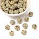 Бусины из сплава и страза RB-A034-10mm-A01G-1
