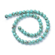 Turquoise synthétique et brins de perles de coquillage X-G-S212-8mm-04-2