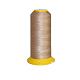 150d / 2マシン刺繍糸  ナイロン縫糸  伸縮性のある糸  淡い茶色  12x6.4cm  約2200m /ロール EW-E002-04-1