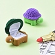 Schmuckschatullen aus Samt in Schildkrötenform VBOX-L002-B01-5