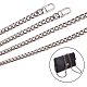 SUPERDANT 47inch DIY Iron Flat Chain Strap Handbag Chains Accessories Purse Straps Shoulder Cross Body Replacement Straps-with 2pcs Metal Buckles IFIN-PH0015-01A-P-4
