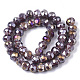 Chapelets de perles vernissées de millefiori manuelles LAMP-R143-02A-2