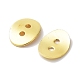 Brass Button Clasps KK-G080-G-2