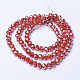 Electroplate Opaque Solid Color Glass Beads Strands EGLA-A034-P8mm-C01-2