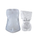 シリコーン金型を作る diy の裸の女性の花瓶  レジン型  UVレジン＆エポキシ樹脂3Dセクシーレディボディクラフトメイキング用  ホワイト  103x72x63mm  内径：31x49mm DIY-G050-01-1