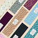 Pandahall elite 90pcs 9 style abstrait texture motif savon fait main étiquette en papier DIY-PH0005-79-5