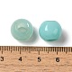 Европейские бусины из натурального белого нефрита (окрашенные) из драгоценных камней G-N342-03P-3