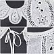 Gorgecraft 1 pc polyester broderie informatisée collier de fleurs DIY-GF0007-73-6