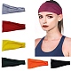 Elastische elastische Yoga-Stirnbänder aus Stoff OHAR-H002-02-1