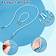 PandaHall Elite 4Pcs 2 Style Plastic Imitation Pearl Bead Bag Straps FIND-PH0008-20-4