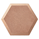 MDFウッドボード  セラミック粘土乾燥ボード  セラミック作成ツール  六角  淡い茶色  17x19.7x1.5cm FIND-WH0110-664H-1