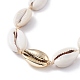 Colliers de perles de cauris naturels X-NJEW-JN03744-02-4