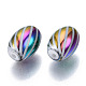 Electroplate Glass Beads EGLA-S197-25A-06-2