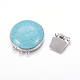 Synthetic Turquoise Box Clasps G-L473-G07-3
