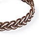 Bracelets coréens tressés en corde de polyester ciré BJEW-JB04180-02-2