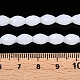 Непрозрачный сплошной цвет имитация нефрита стеклянные бусины пряди EGLA-A037-P6x8mm-D01-4