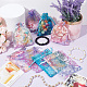 Nbeads 100Pcs 4 Colors Rectangle Lace Organza Drawstring Gift Bags OP-NB0001-15-4