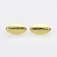 Oval Iron Tags Stud Earring Findings IFIN-N3279-01-2