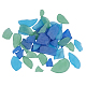 Pandahall 3 colores de vidrio azul cobalto aqua y vidrio de mar verde esmerilado para manualidades y decoración de vidrio de mar a granel GLAA-PH0007-73-1