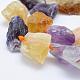 Rough Natural Amethyst and Citrine Beads Strands G-K203-60-3