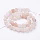 Natural Pink Aventurine Beads Strands G-J376-30-10mm-2