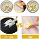 34 foglio di adesivi autoadesivi in lamina d'oro in rilievo DIY-WH0509-029-3