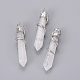 Gros pendentifs en cristal de quartz naturel X-G-G596-03Y-1