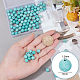 OLYCRAFT 153pcs Synthetic Howlite Beads 8mm Dyed Turquoise Howlite Beads Gemstone Energy Stone Round Loose Beads for Bracelet Necklace Jewelry Making G-OC0002-64-2