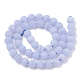 Chapelets de perles en agate avec dentelle bleue naturelle G-T106-035-3