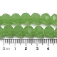 模造翡翠ガラスビーズスタンド  多面カット  ラウンド  薄緑  10mm  穴：1.8mm  約66~68個/連  24.02''~24.13''（61~61.3センチメートル） EGLA-A035-J10mm-D01-5