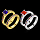 Модные латунные кубические циркониевые кольца RJEW-BB20711-G-8-2