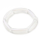 Bracelet extensible épais en tube incurvé en acrylique pour femme BJEW-JB08122-1
