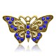 Oro antico ha placcato strass lega farfalla grandi ciondoli RB-J234-05AG-1