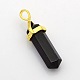 Natural Bullet Gemstone Double Terminated Pointed Pendants G-N0121-18-2